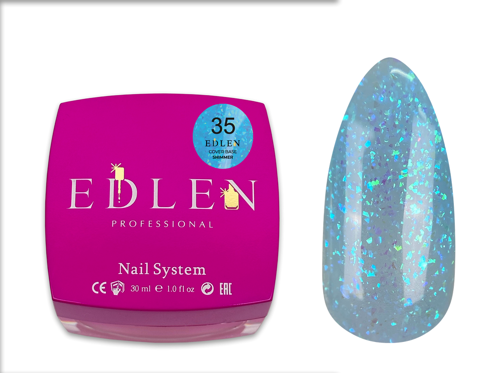 Edlen Cover Base Shimmer База кольорова із шиммером Едлен  30 мл
