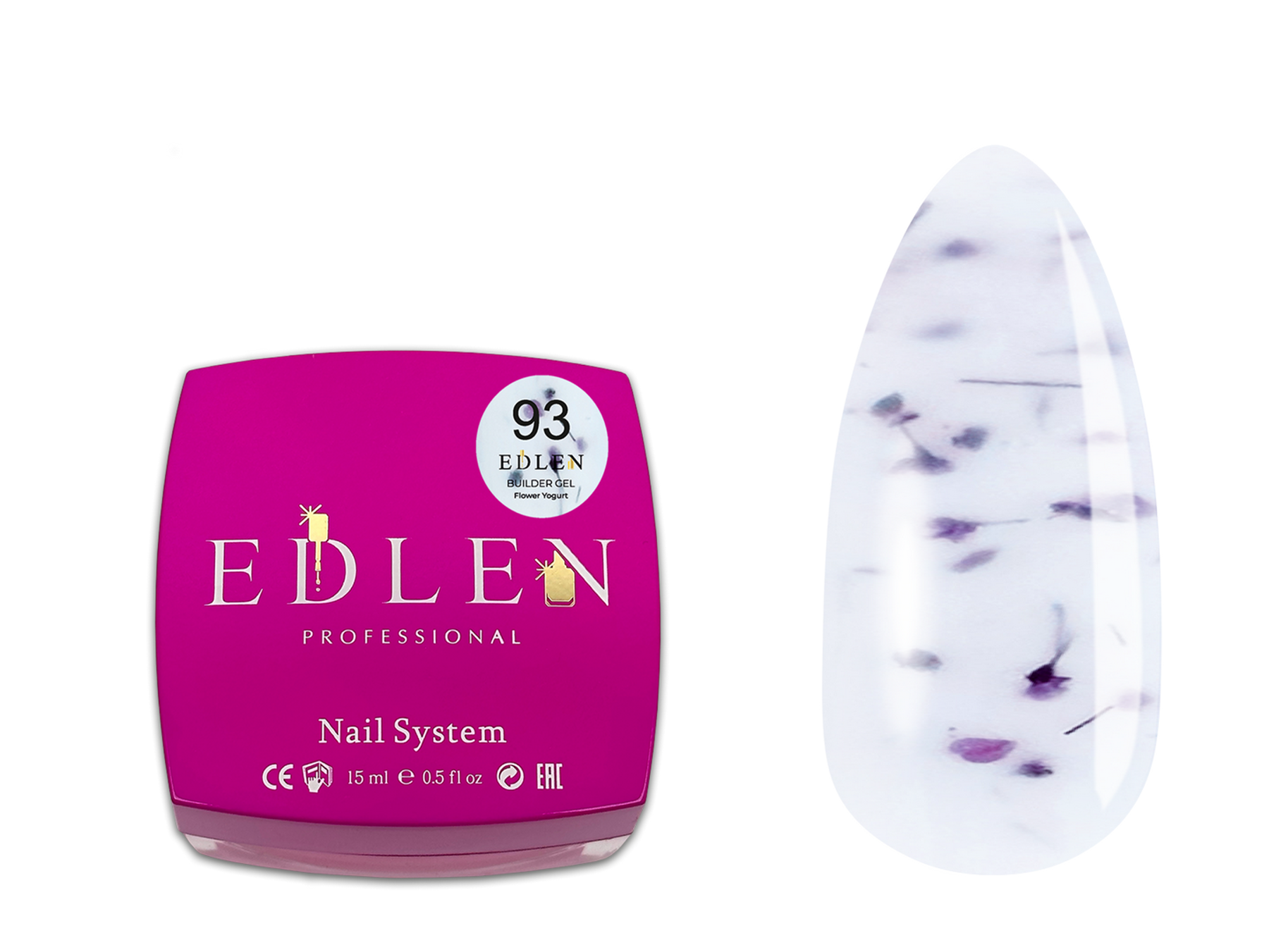 Builder gel Flower Yogurt Edlen 15 мл