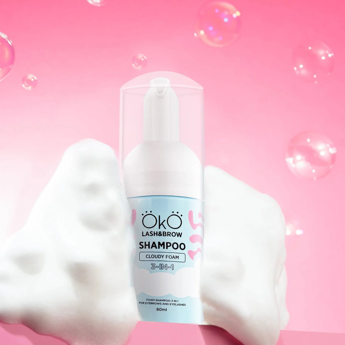 Шампунь-піна 3в1 OKO Shampoo Cloudy Foam, 80\150 мл
