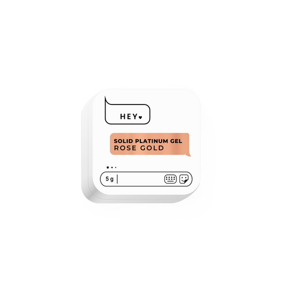 HEYLOVE SOLID PLATINUM GEL ROSE GOLD 5г ГЕЛЬ-ФАРБА РОЖЕВЕ ЗОЛОТО HL-PG05-005