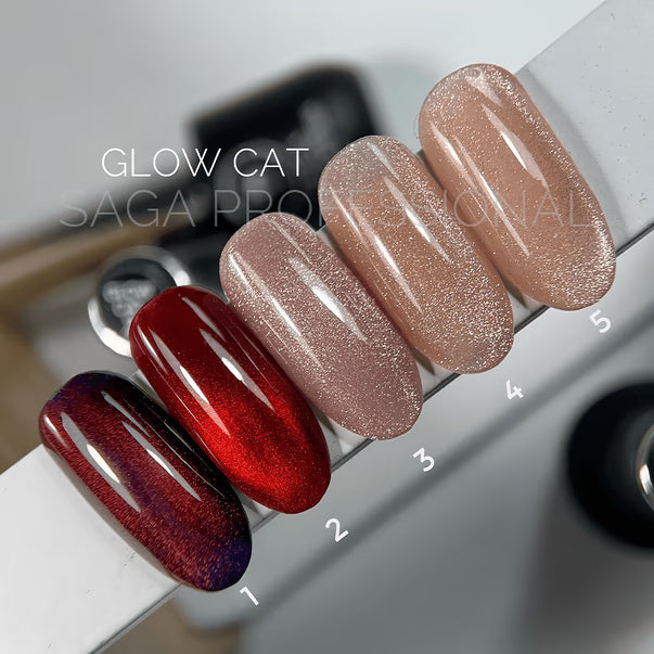 SAGA professional гель лак GLOW CAT, 10 мл
