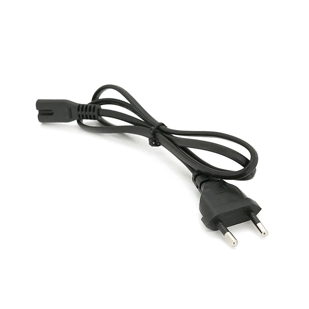 Кабель живлення 0.8m, 0.5mm, PC-184/2 CEE7/16-C7 2 pin (для манікюрної лампи), Black 230347