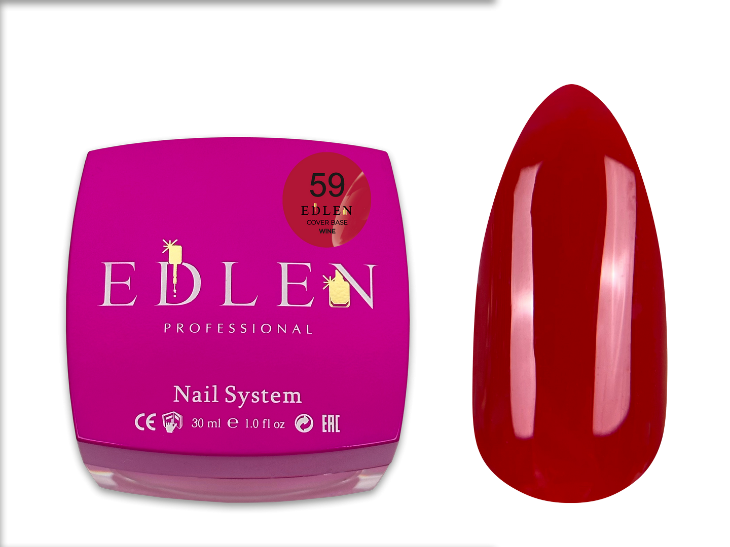 Edlen Cover Base Wine База кольорова камуфлююча Едлен  30 мл