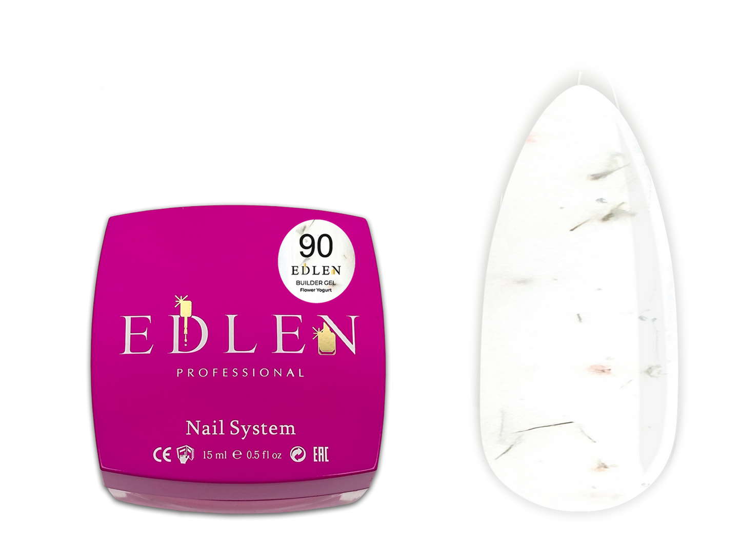 Builder gel Flower Yogurt Edlen 15 мл