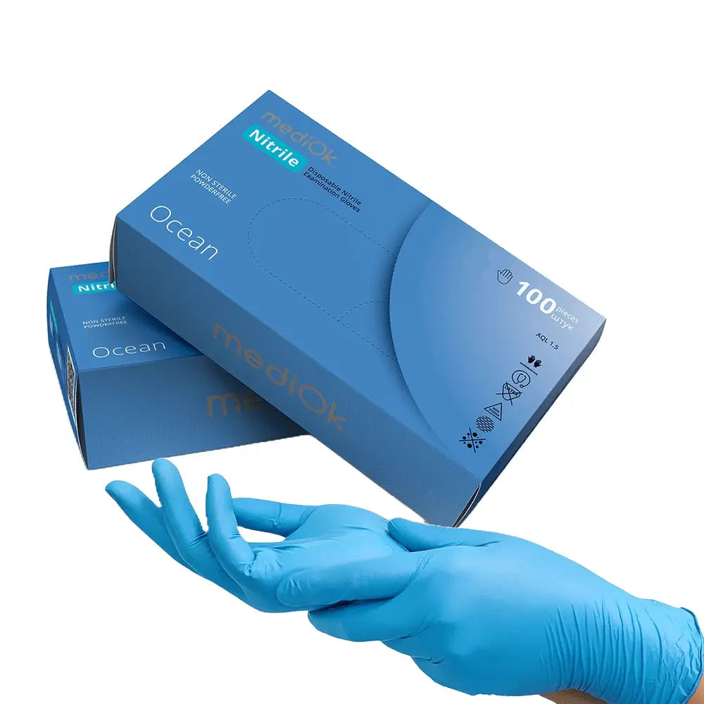 Nitrile Powder-Free Gloves mediOk 100 pcs