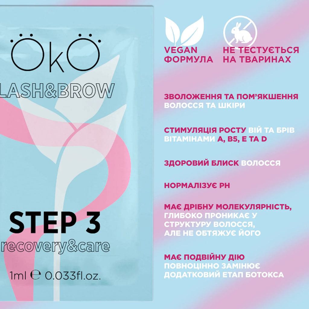 Набір засобів для ламінування вій та брів OKO okolamiset