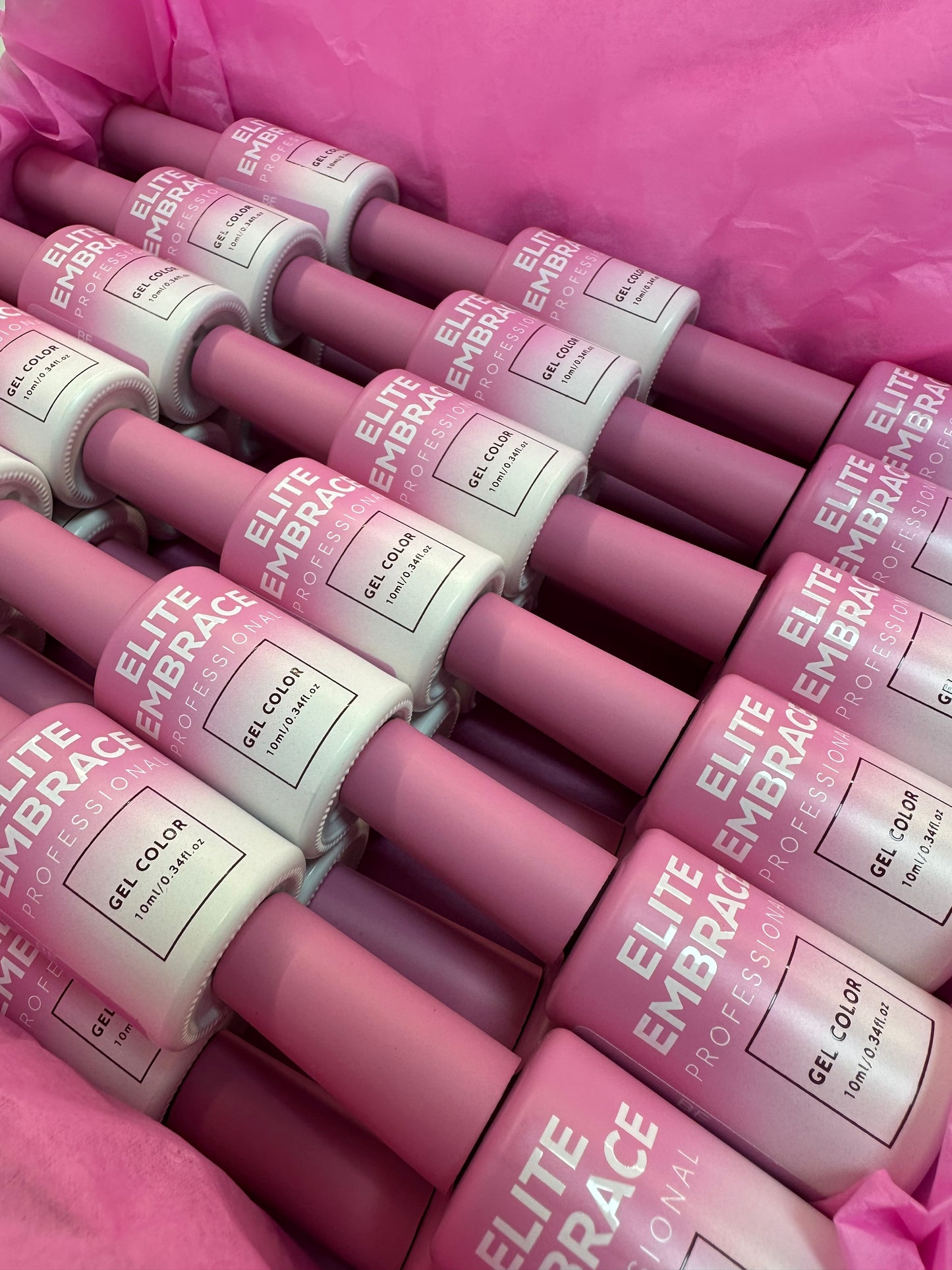 Elite Embrace Professional Бокс з гель-лаками 18 шт з блискітками