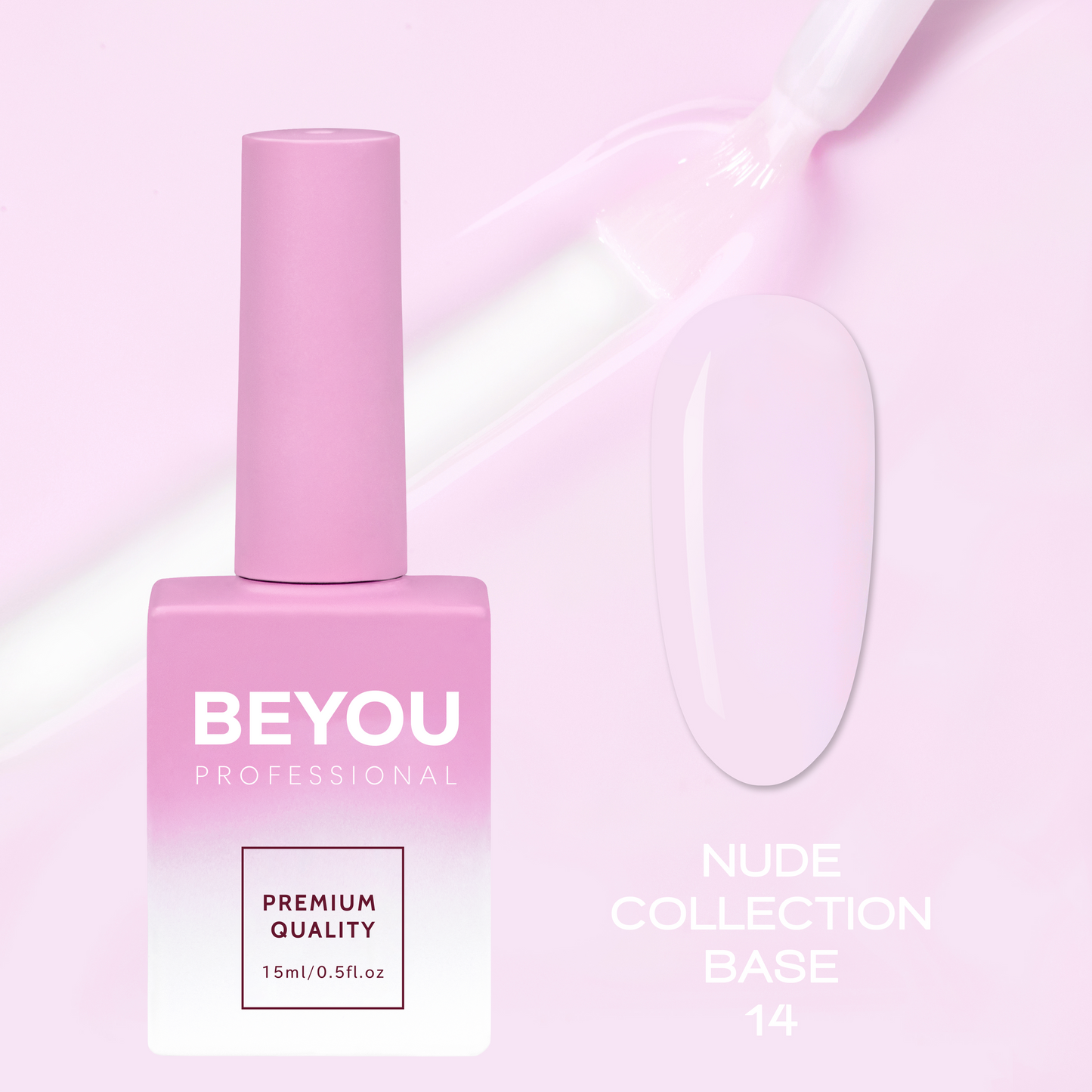 BEYOU Professional Nude collection Base 14 15мл Нюдова База BNB1415