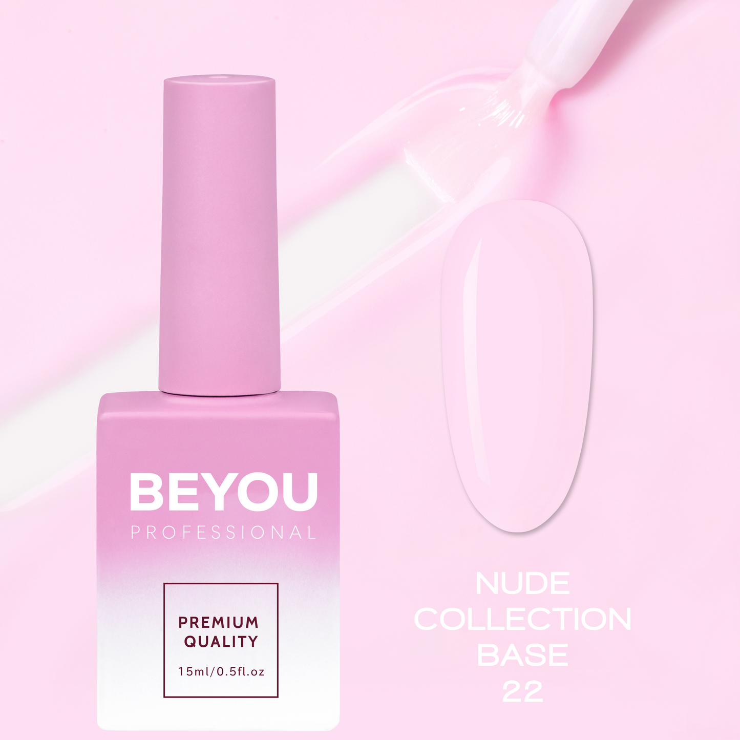 BEYOU Professional Nude collection Base 22 15мл Нюдова База BNB2215