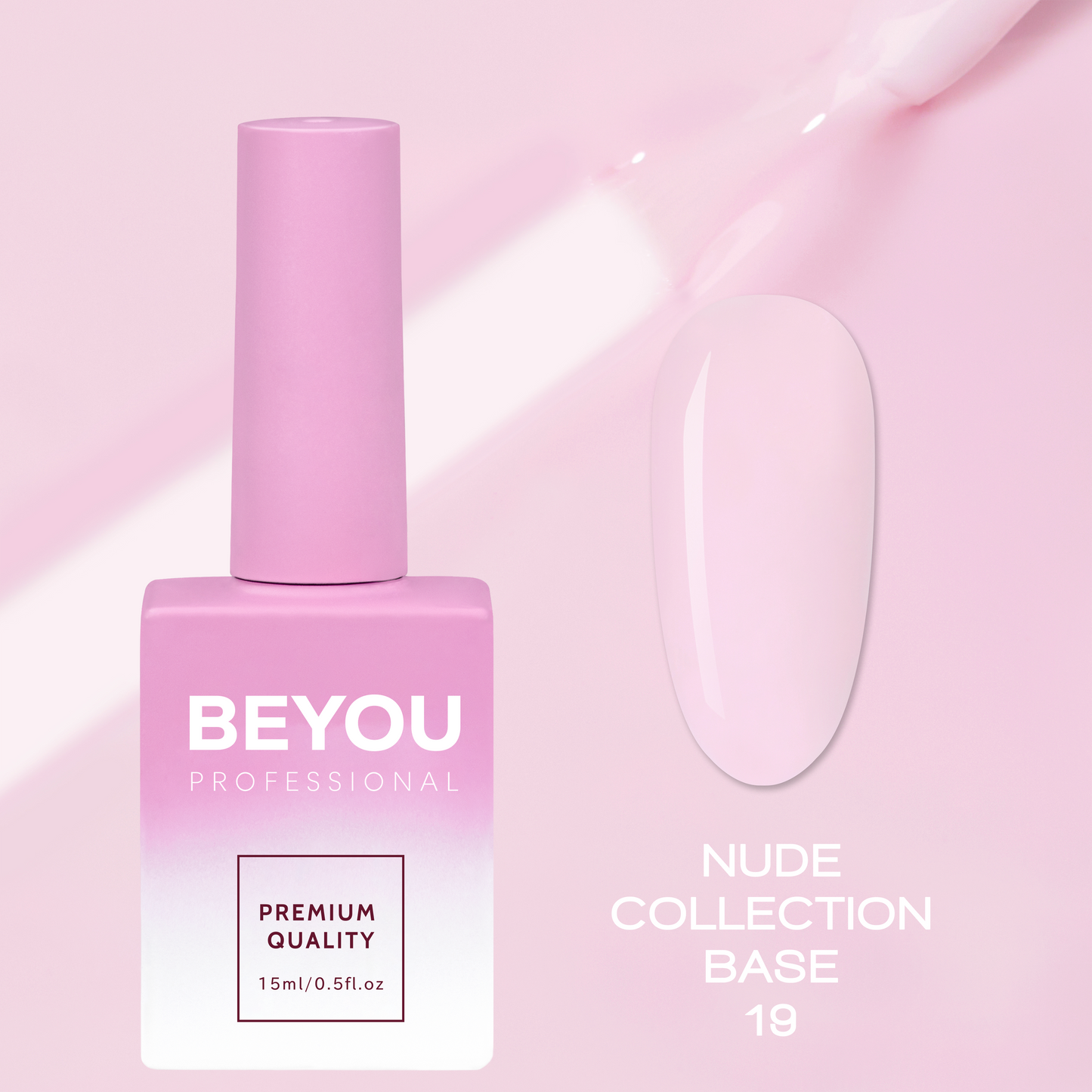 BEYOU Professional Nude collection Base 19 15мл Нюдова База BNB1915