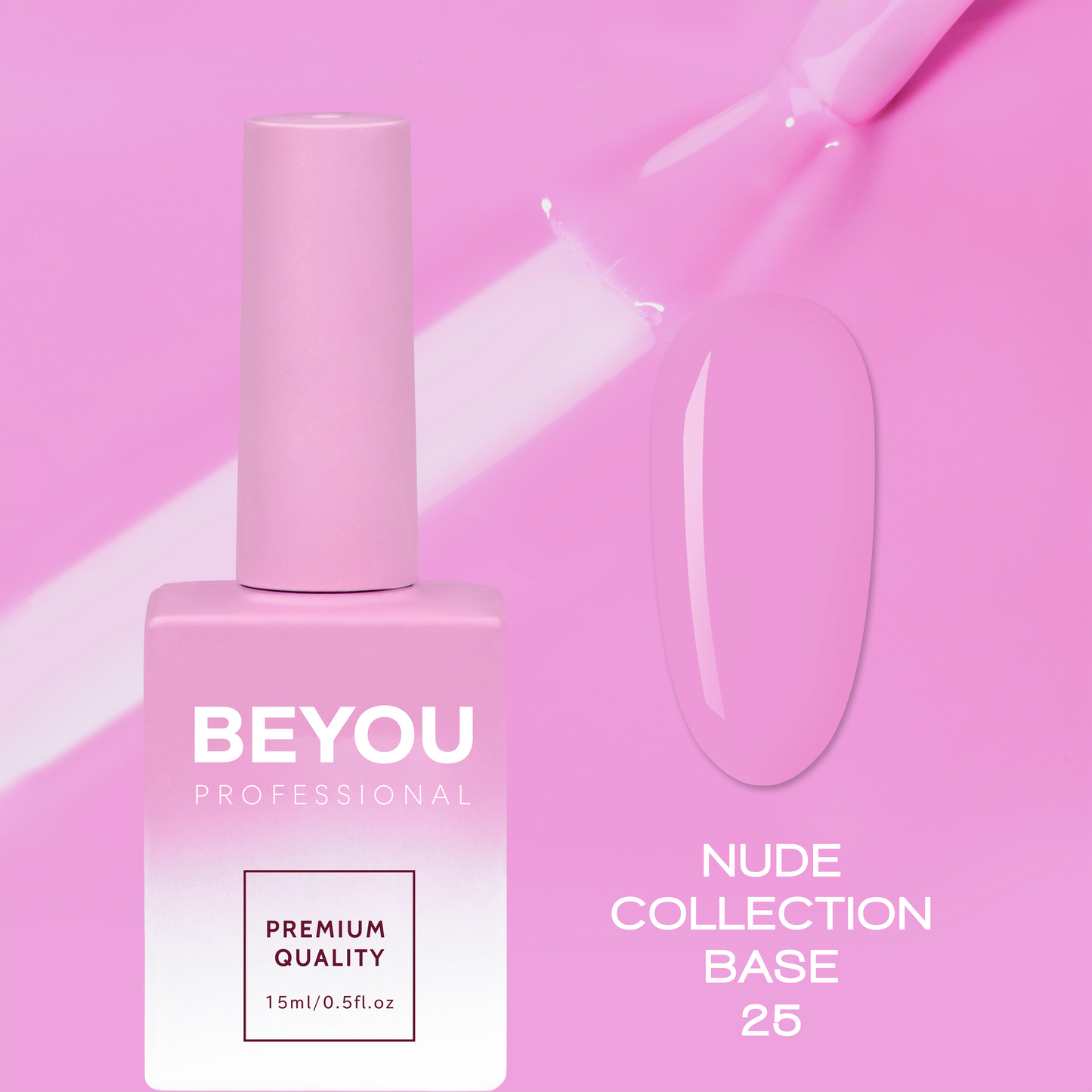 BEYOU Professional Nude collection Base 25 15мл Нюдова База BNB2515