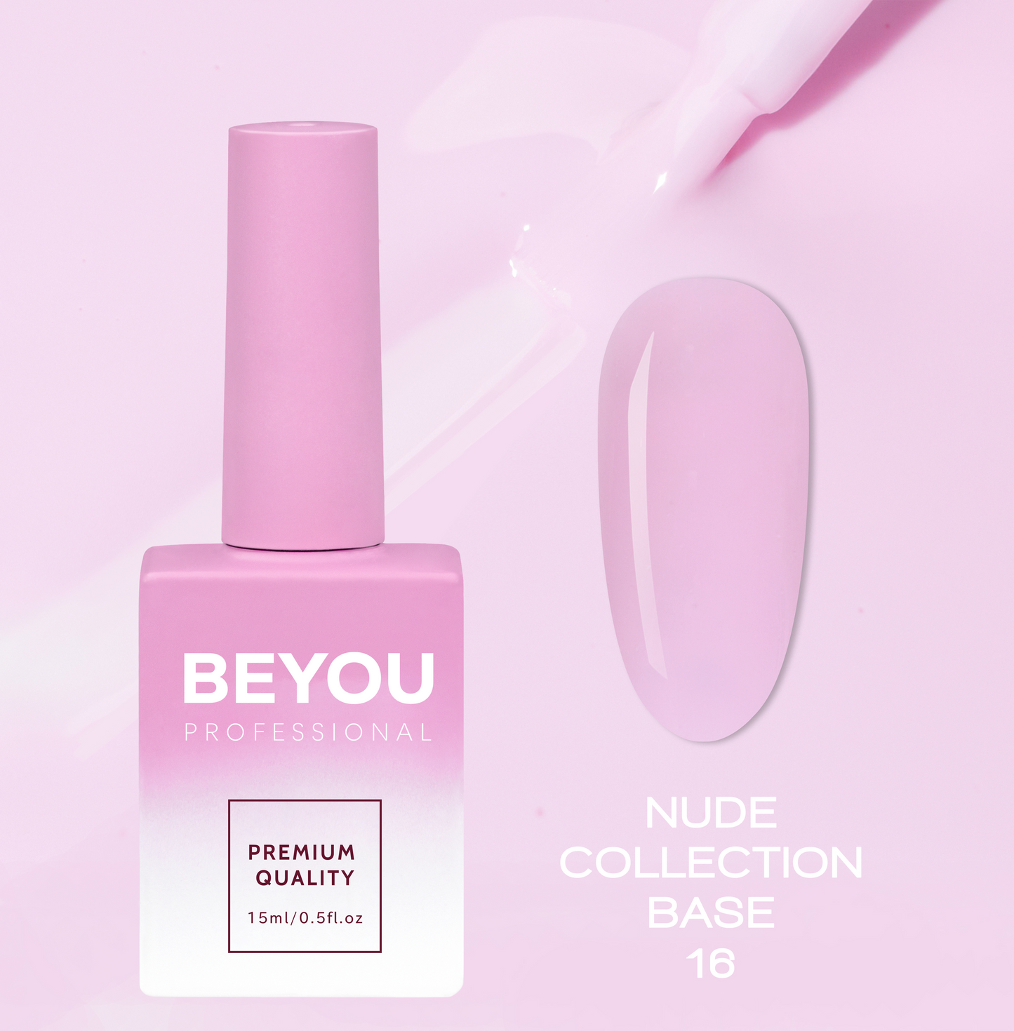 BEYOU Professional Nude collection Base 16 15мл Нюдова База BNB1615