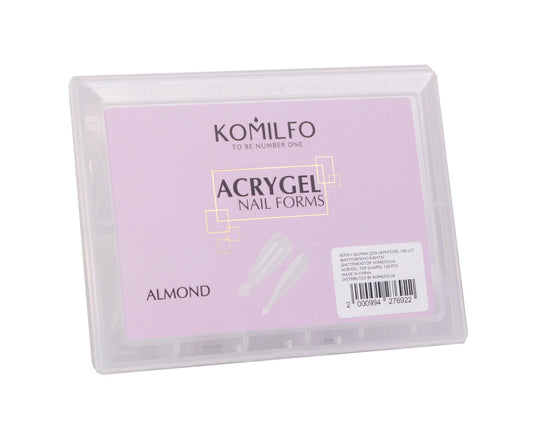 KOMILFO ACRY GEL TOP NAIL FORMS ВЕРХНІ ФОРМИ ДЛЯ НАРОЩУВАННЯ 120 ШТ