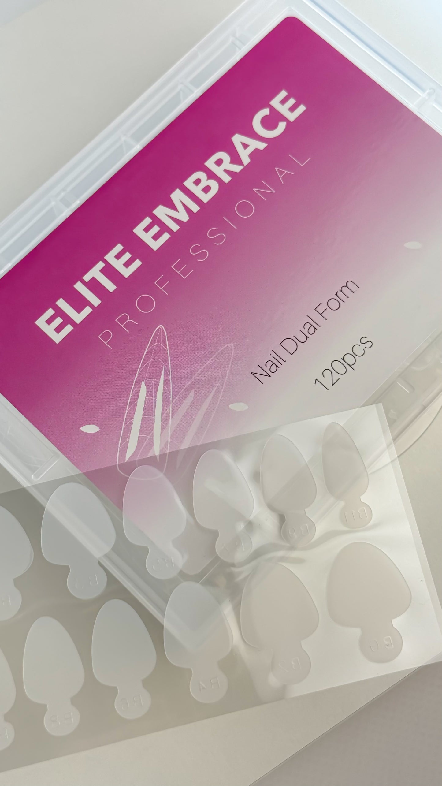 ELITE EMBRACE Professional Nail Dual Form ALMOND 120шт Верхні Форми для Нарощення Нігтів 