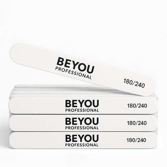 Професійні пилочки для нігтів BEYOU 180/240 грит, дерев'яна основа