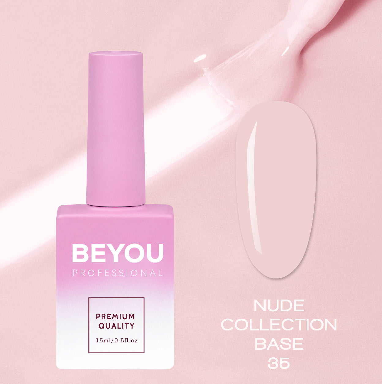 BEYOU Professional Nude collection Base 35 15мл Нюдова База BNB3515