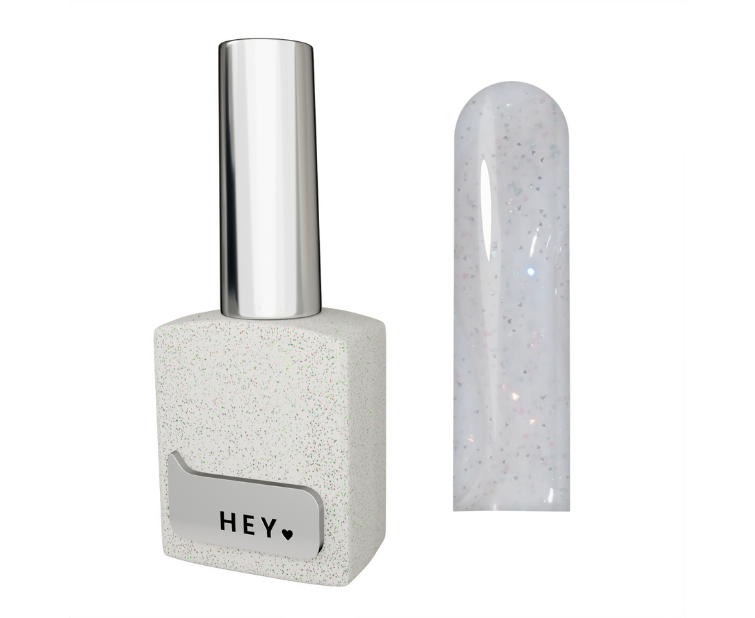 HEYLOVE SMART GEL 15 ML, BUILDER GEL IN A BOTTLE, ГЕЛЬ ДЛЯ НАРОЩУВАННЯ З ШИМЕРОМ