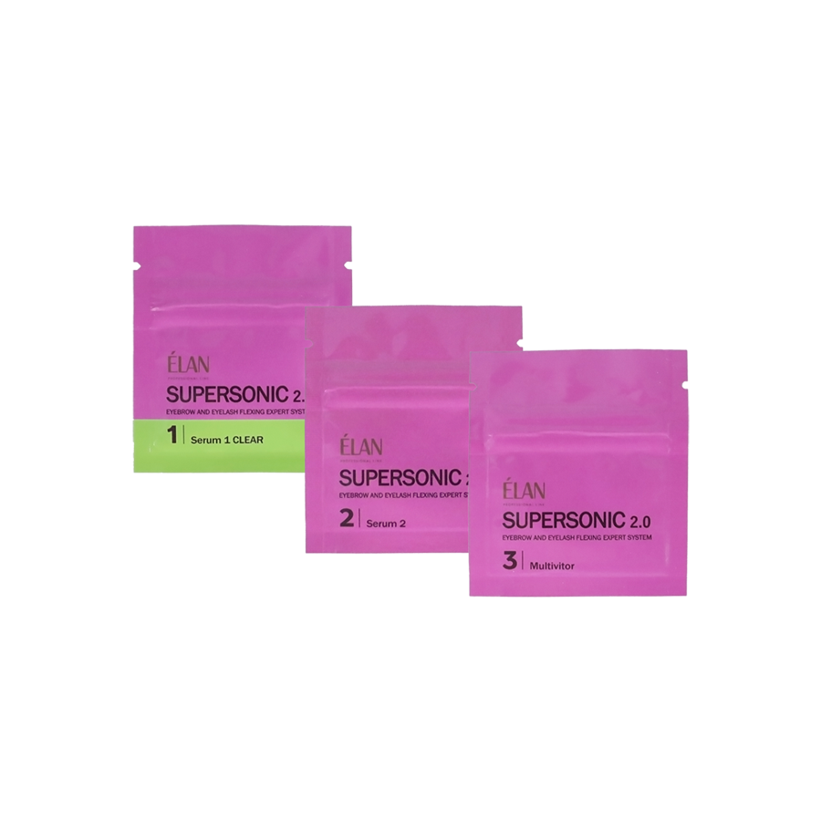 ELAN PROFESSIONAL LINE SUPERSONIC 2.0 Eyebrow and Eyelash Lamination Sachets Kit