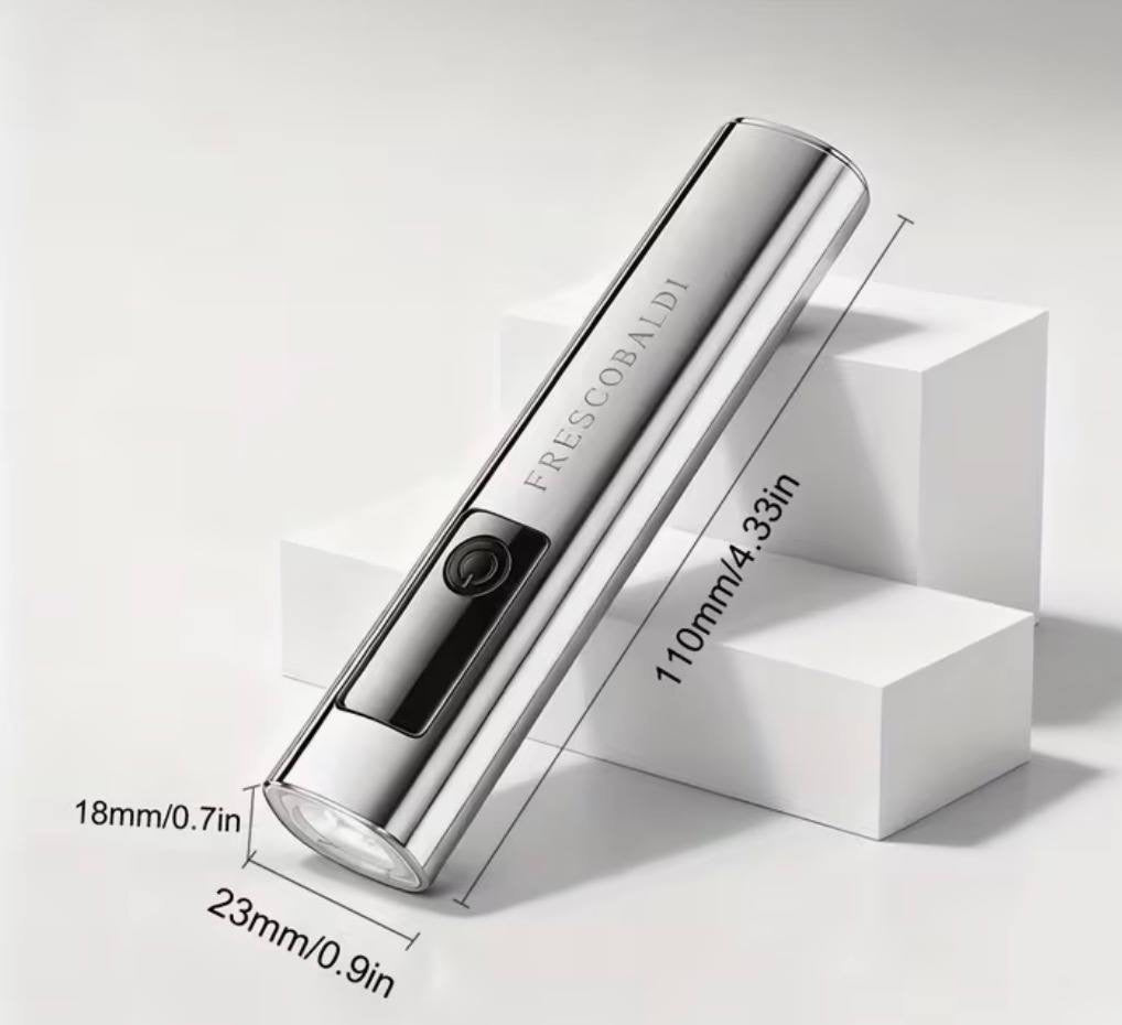 Portable Mini Nail Lamp with USB Charging and Digital Display Silver