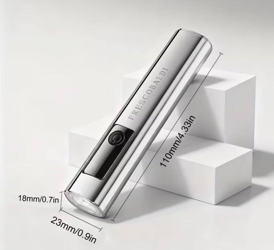 Портативна міні-лампа для нігтів з USB-зарядкою та цифровим дисплеєм Срібло