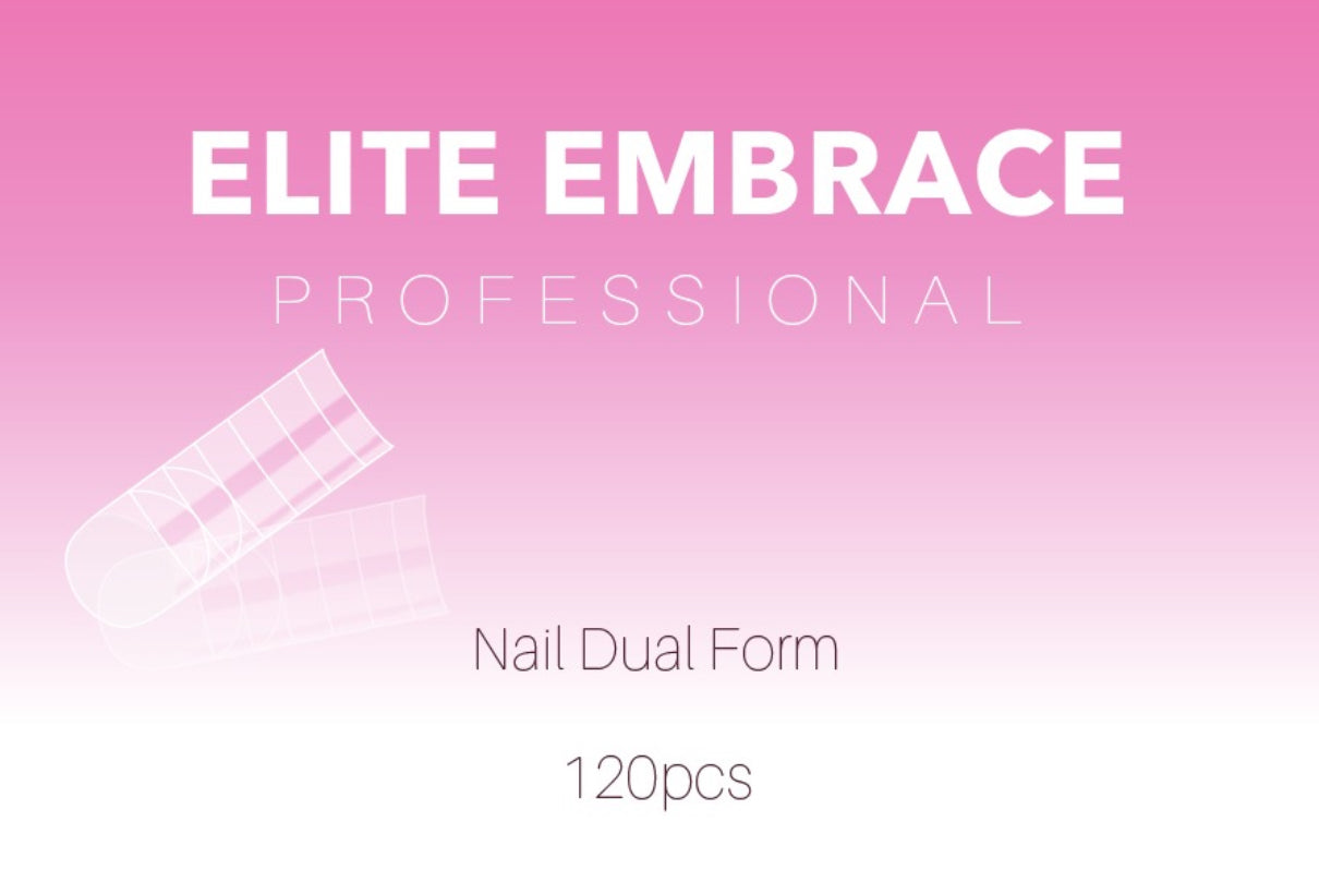 ELITE EMBRACE Professional Nail Dual Form SQUARE 120шт Верхні Форми для Нарощення Нігтів