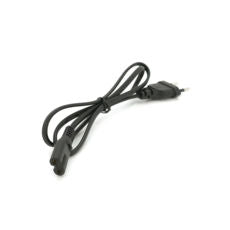 Кабель живлення 0.8m, 0.5mm, PC-184/2 CEE7/16-C7 2 pin (для манікюрної лампи), Black 230347