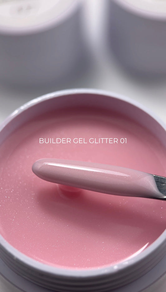 BEYOU PROFESSIONAL BUILDER GEL GLITTER Білдер гель для нарощування нігтів з блискітками 30 ml