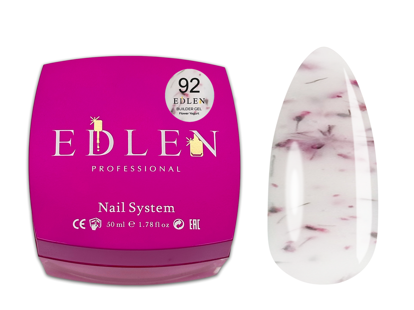 Builder gel Flower Yogurt Edlen 15 мл