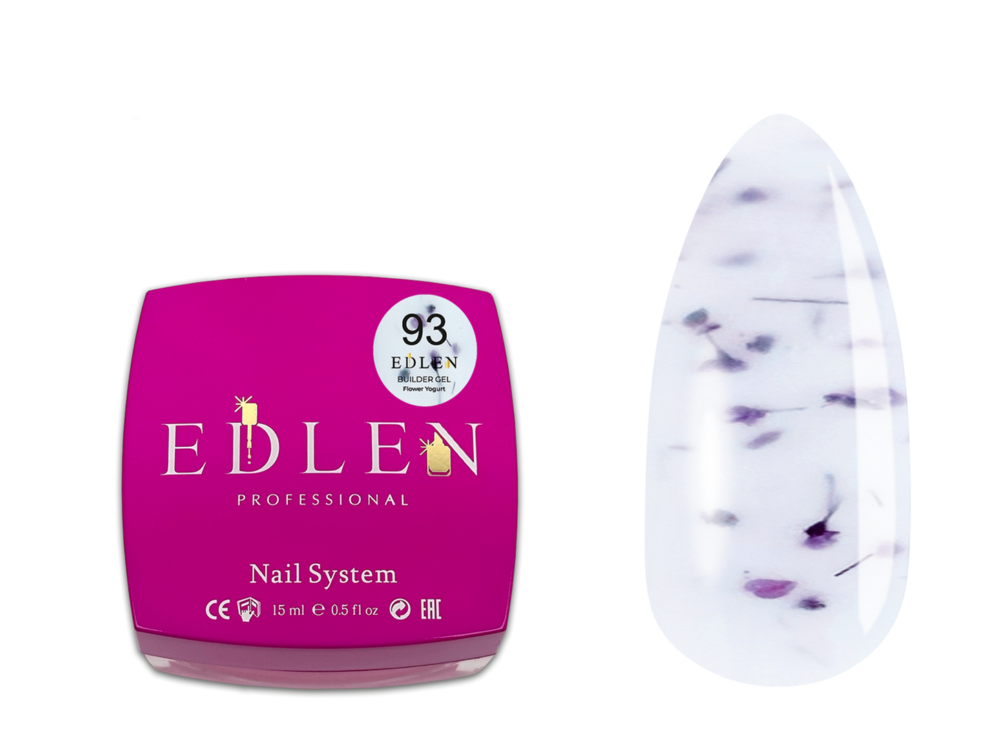 Builder gel Flower Yogurt Edlen 15 мл