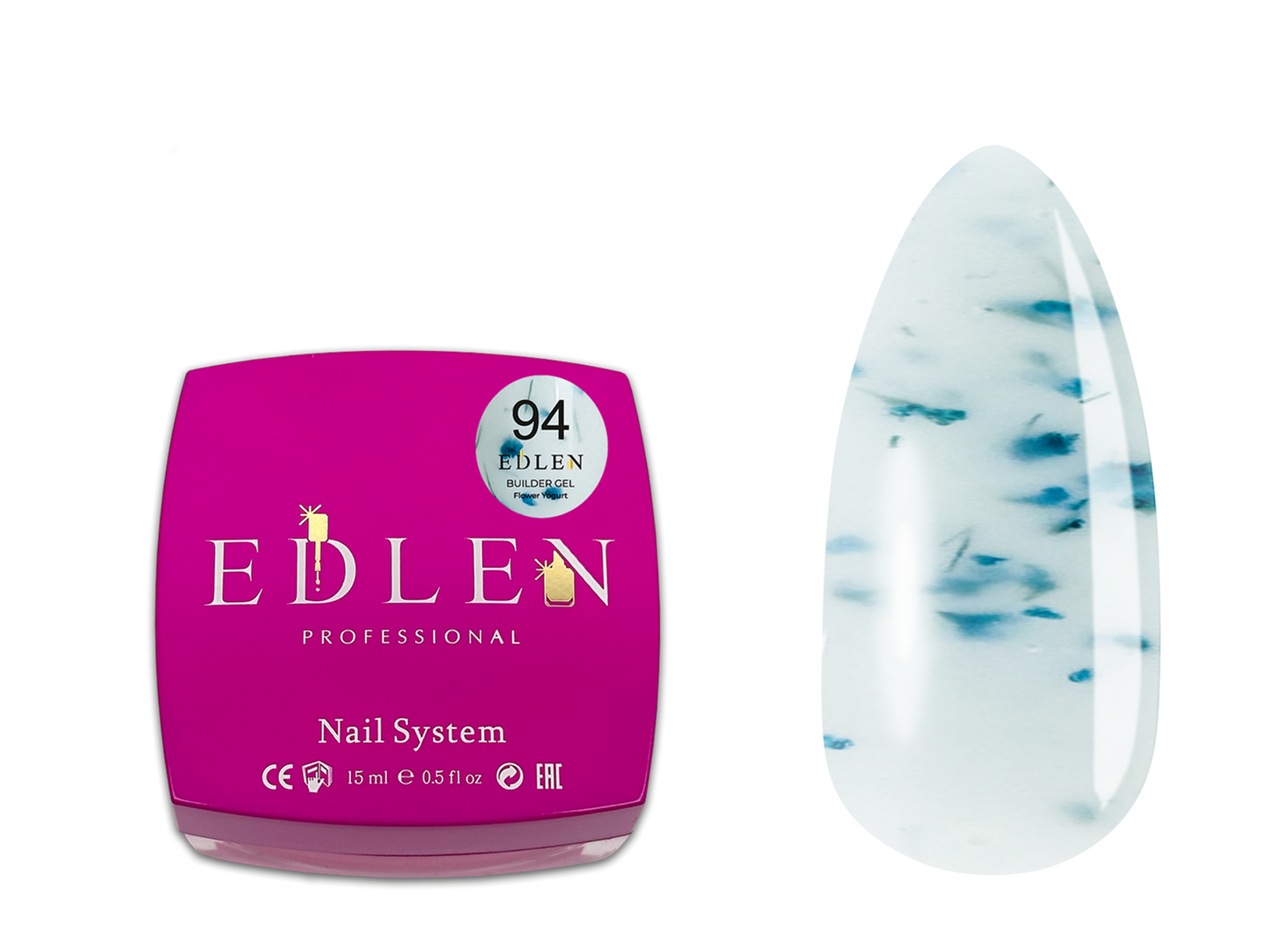 Builder gel Flower Yogurt Edlen 15 мл