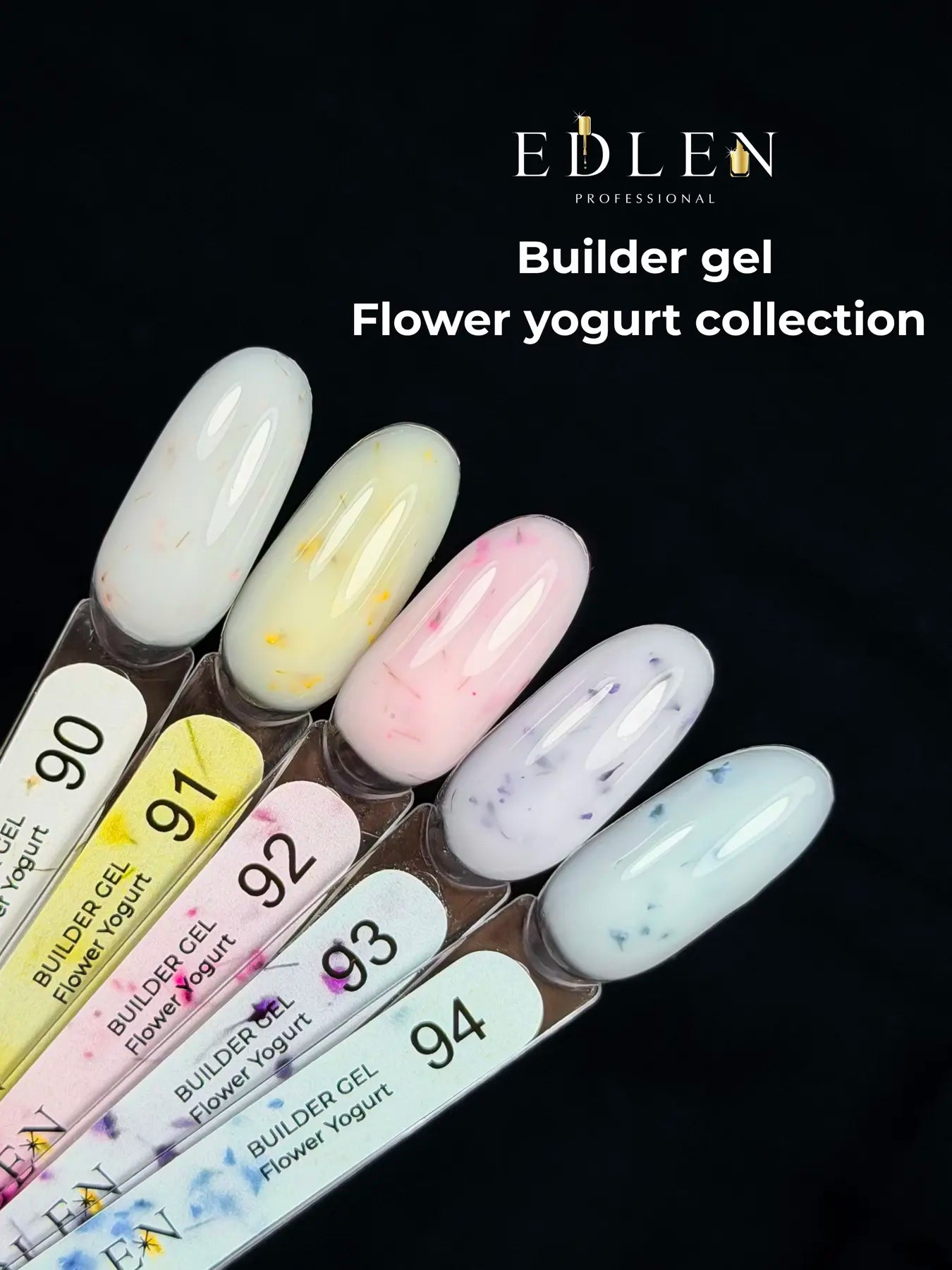 Builder gel Flower Yogurt Edlen 15 мл