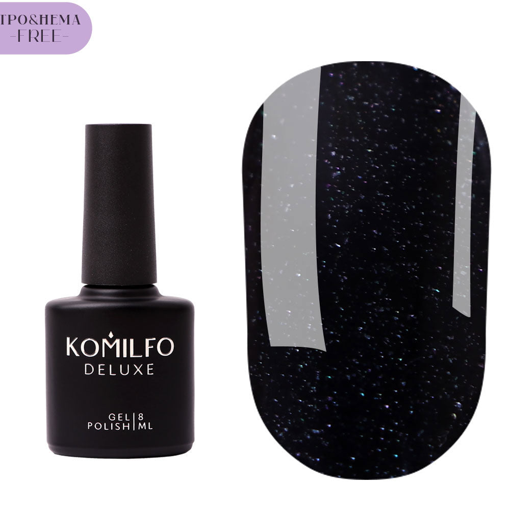 KOMILFO NO WIPE GLITTER TOP HEMA/TPO FREE - ТОП ДЛЯ ГЕЛЬ-ЛАКУ З ГЛІТТЕРОМ БЕЗ ЛШ, 8 МЛ