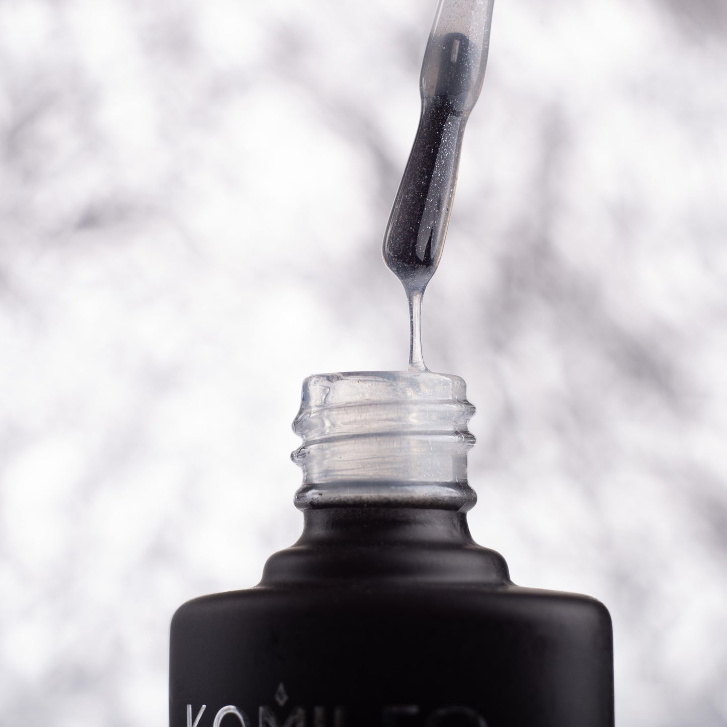 KOMILFO NO WIPE GLITTER TOP HEMA/TPO FREE - ТОП ДЛЯ ГЕЛЬ-ЛАКУ З ГЛІТТЕРОМ БЕЗ ЛШ, 8 МЛ