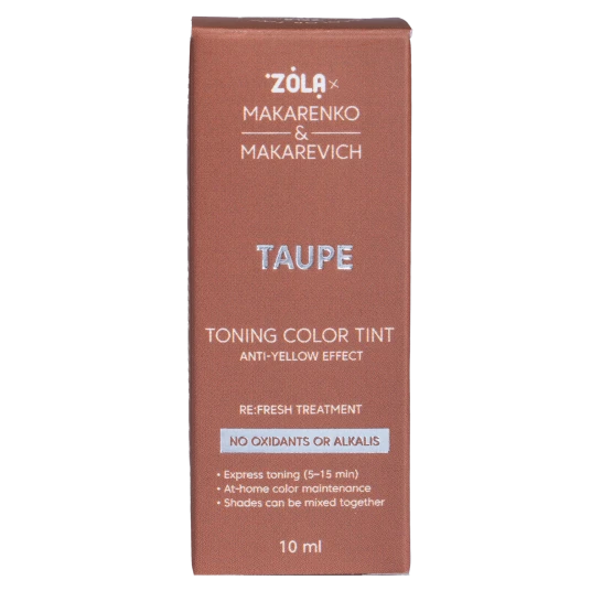 ZOLA X MAKARENKO X MAKAREVICH ТОНУЮЧА ФАРБА TONING COLOR TINT TAUPE 10 МЛ. 06125