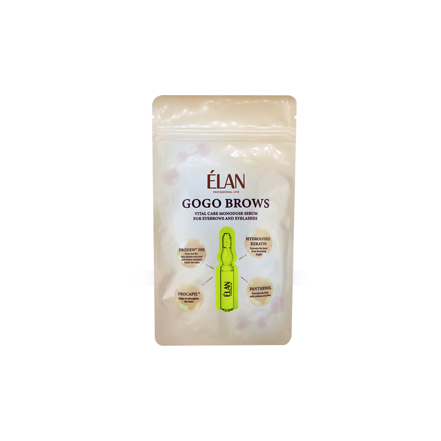 ÉLAN PROFESSIONAL LINE GOGO BROWS: сироватка для догляду за бровами та віями в ампулах