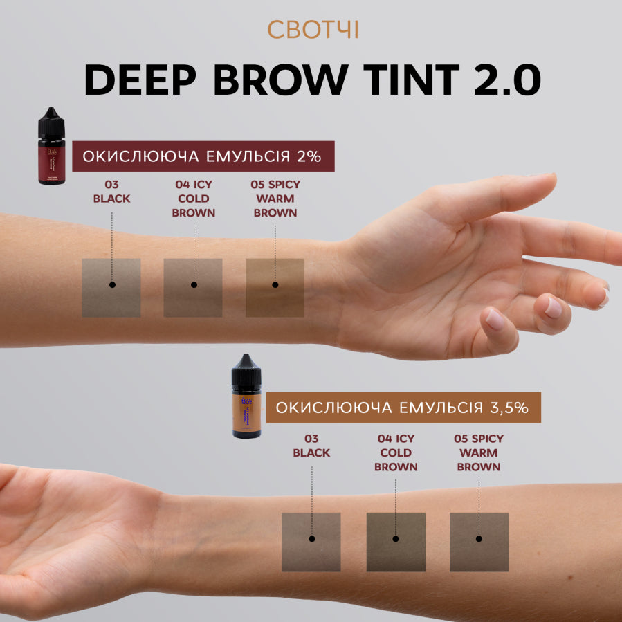 ÉLAN PROFESSIONAL LINE Фарба для брів «Deep Brow Tint 2.0» 20 ml