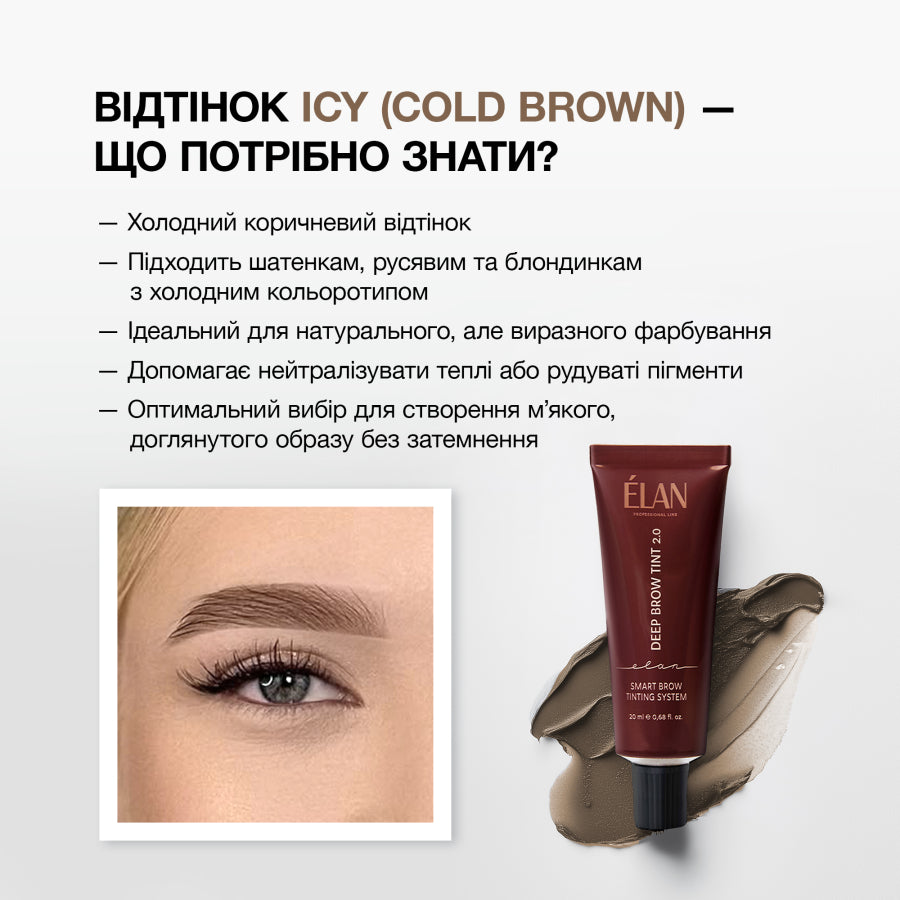 ÉLAN PROFESSIONAL LINE Фарба для брів «Deep Brow Tint 2.0» 20 ml