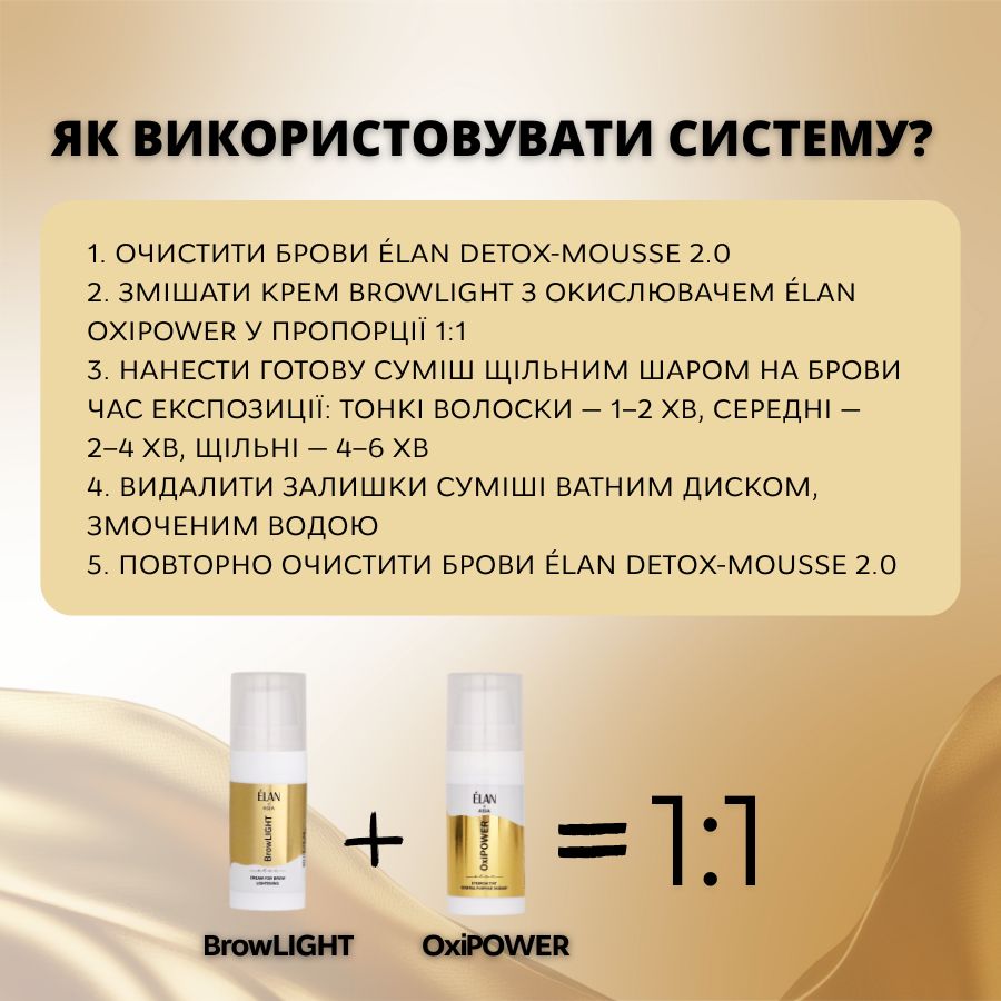 ÉLAN PROFESSIONAL LINE Крем для освітлення брів BrowLIGHT 10ml