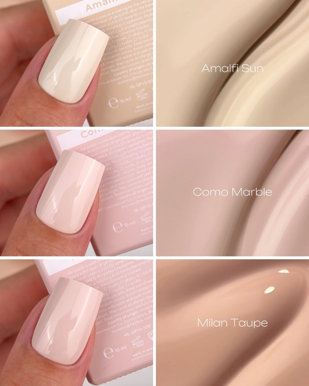 HEYLOVE Gel polish “Amalfi Sun”, 15 ml
