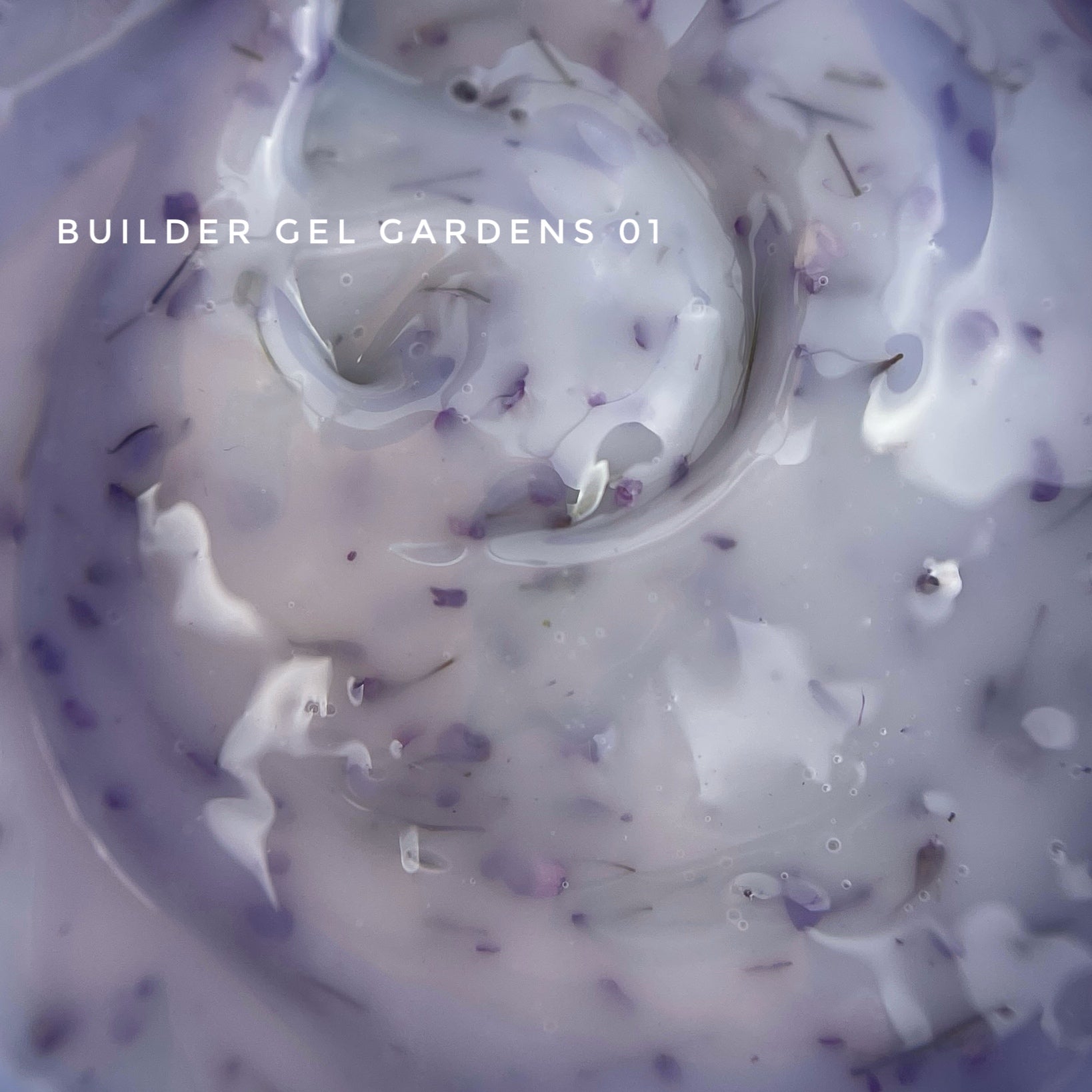 Touch Builder Gel Gardens, Білдер гель із сухоцвітами 15 мл