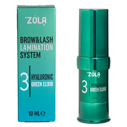 ZOLA COLOR LAB СКЛАД ДЛЯ ЛАМІНУВАННЯ 03 HYALURONIC GREEN ELIXIR 10 мл