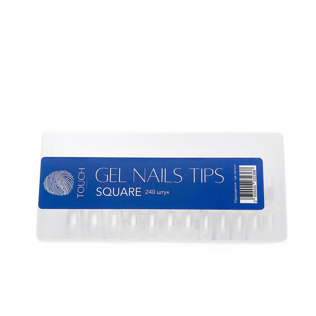 Touch Gel Nails Tips, Гелеві Тіпси Для Нарощення, 240 шт