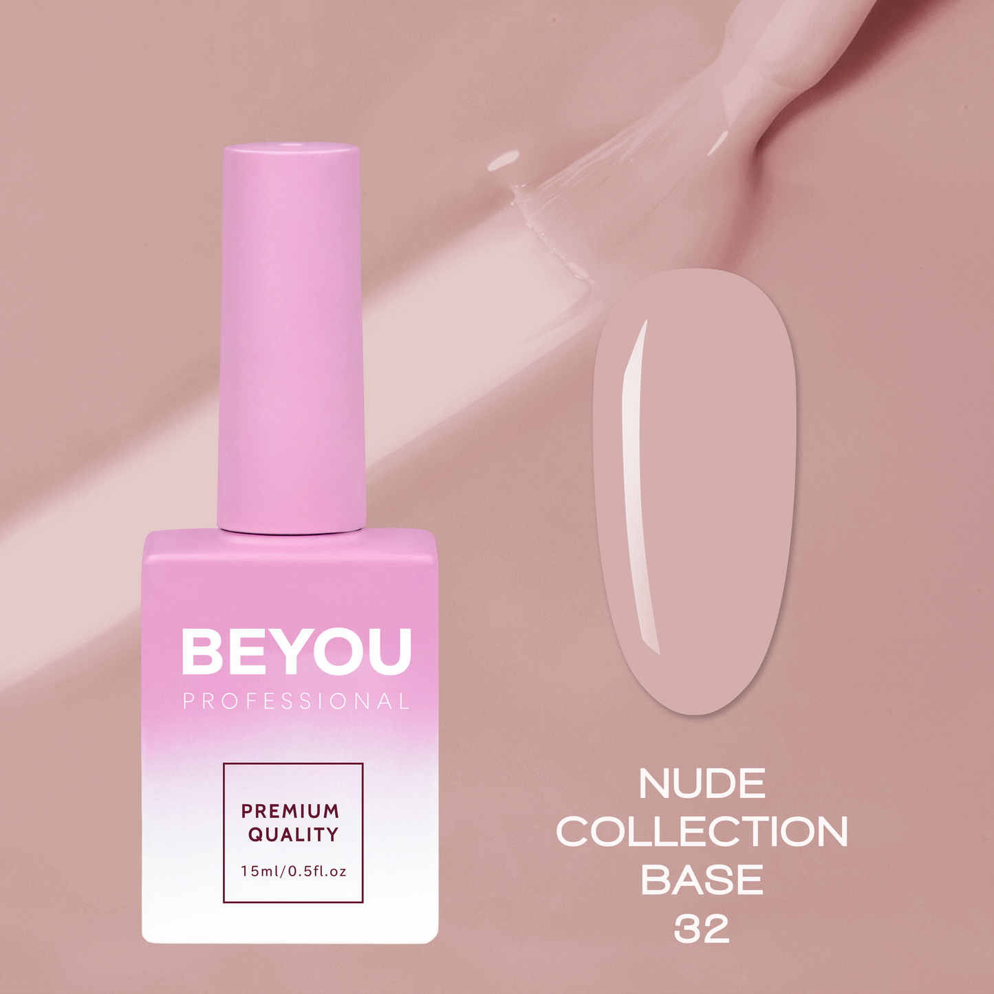 BEYOU Professional Nude collection Base 32 15мл Нюдова База BNB3215