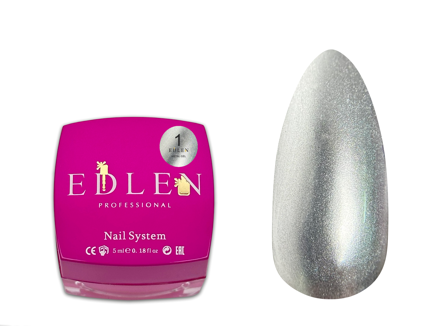 Edlen Metal Gel Гель-фарба для дизайнів 5 мл