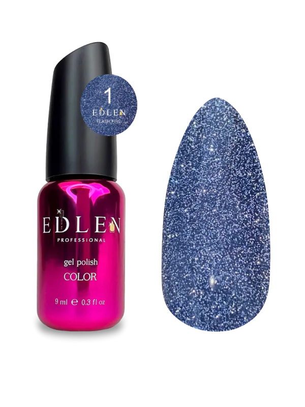 Edlen Gel Polish Flash Fire Гель лак із світловідбиваючим ефектом 9 мл