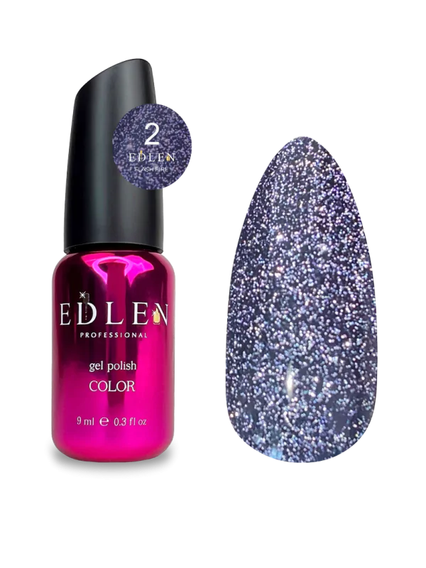 Edlen Gel Polish Flash Fire Гель лак із світловідбиваючим ефектом 9 мл