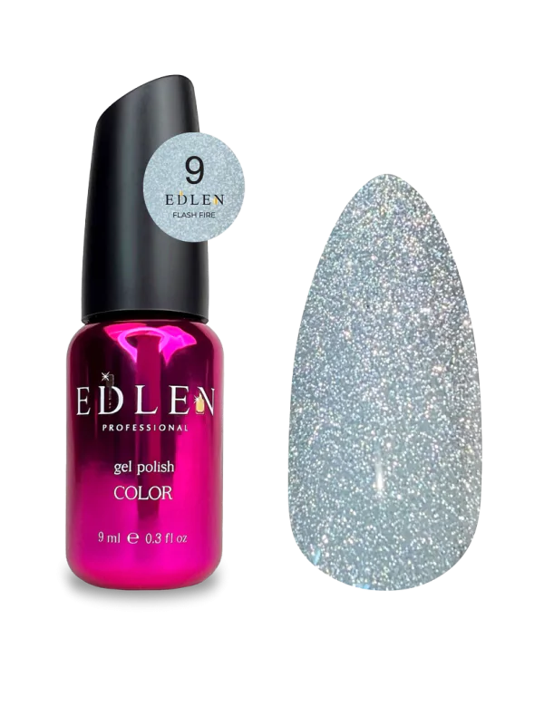 Edlen Gel Polish Flash Fire Гель лак із світловідбиваючим ефектом 9 мл