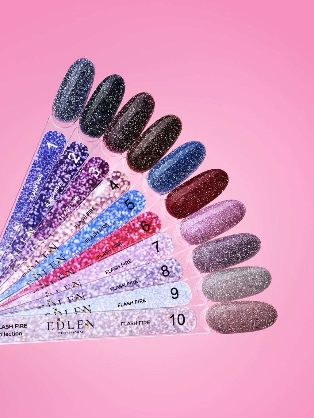 Edlen Gel Polish Flash Fire Гель лак із світловідбиваючим ефектом 9 мл