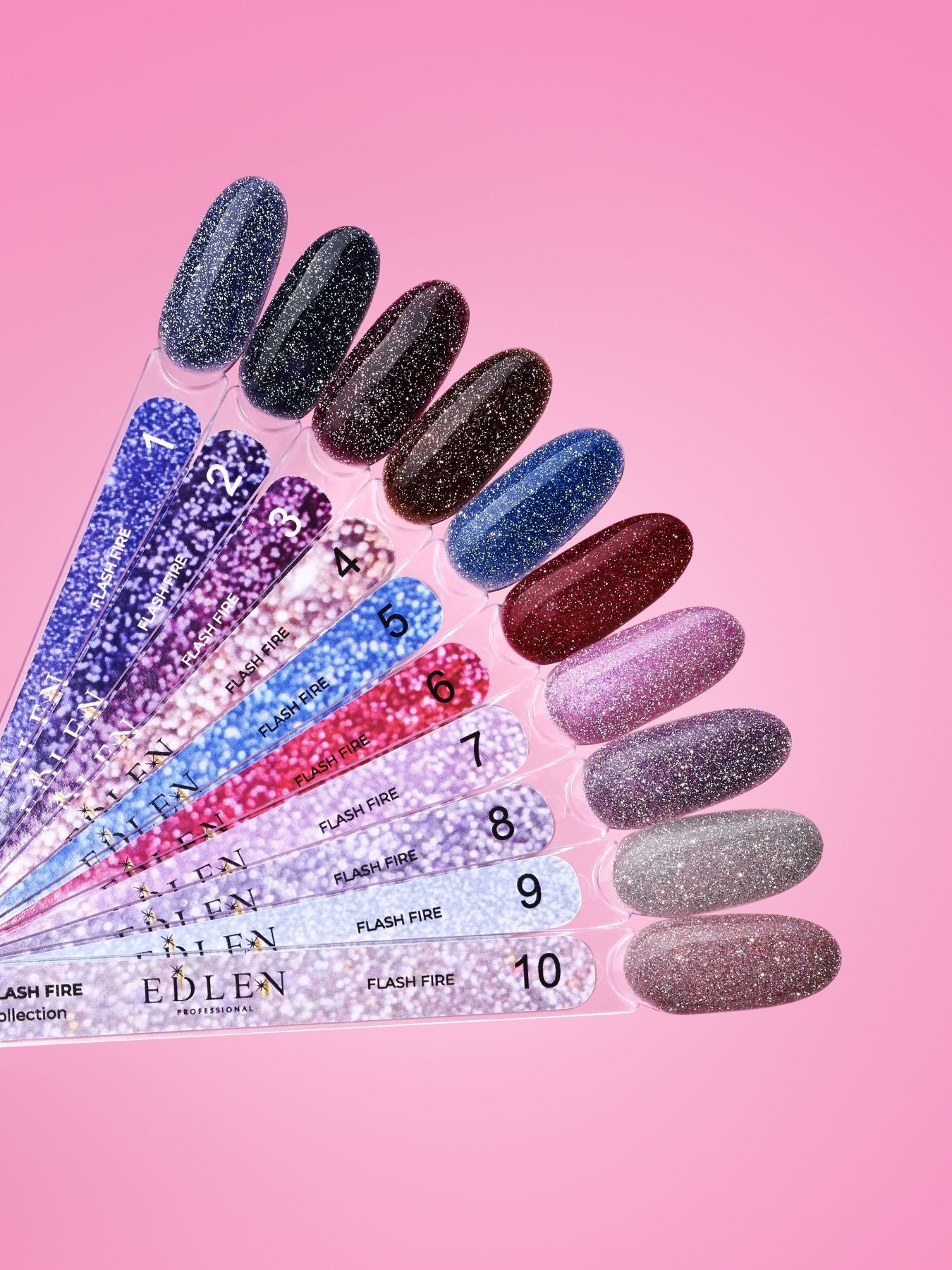 Edlen Gel Polish Flash Fire Гель лак із світловідбиваючим ефектом 9 мл