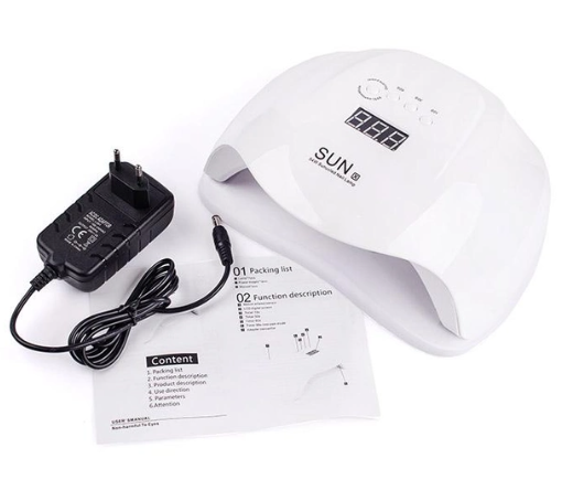 LED Nail Dryer Lamp Лампа Sun X 54W/220В Біла 3894